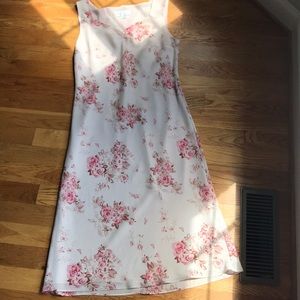 90’s vintage Pink Floral Midi Dress